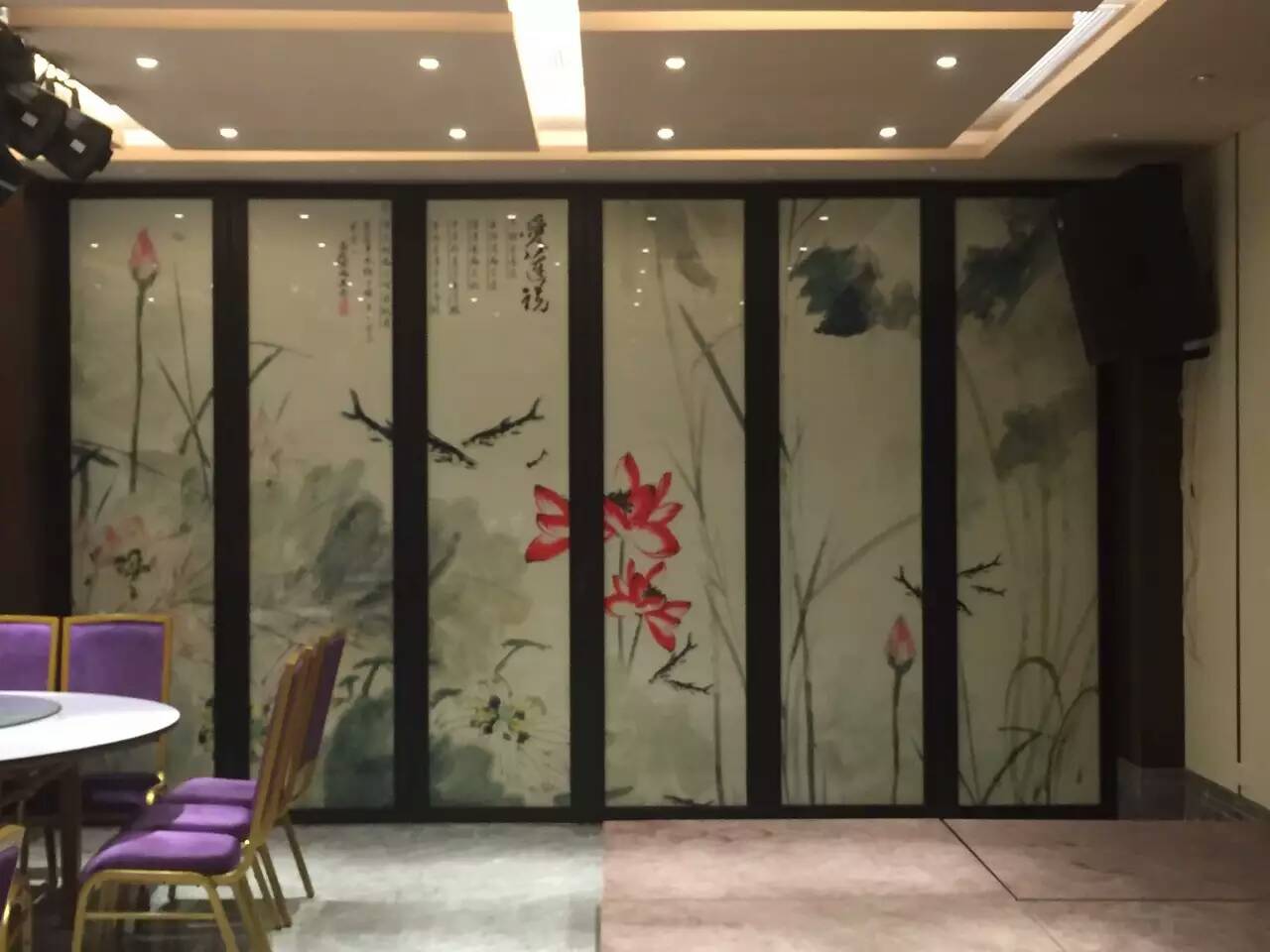 簡(jiǎn)樸寨中軸折疊門(mén)隔斷